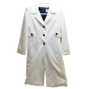 Julian Taylor 2 Piece Set Sleeveless Dress & Long Coat Jacket Size 6 Ponte Knit